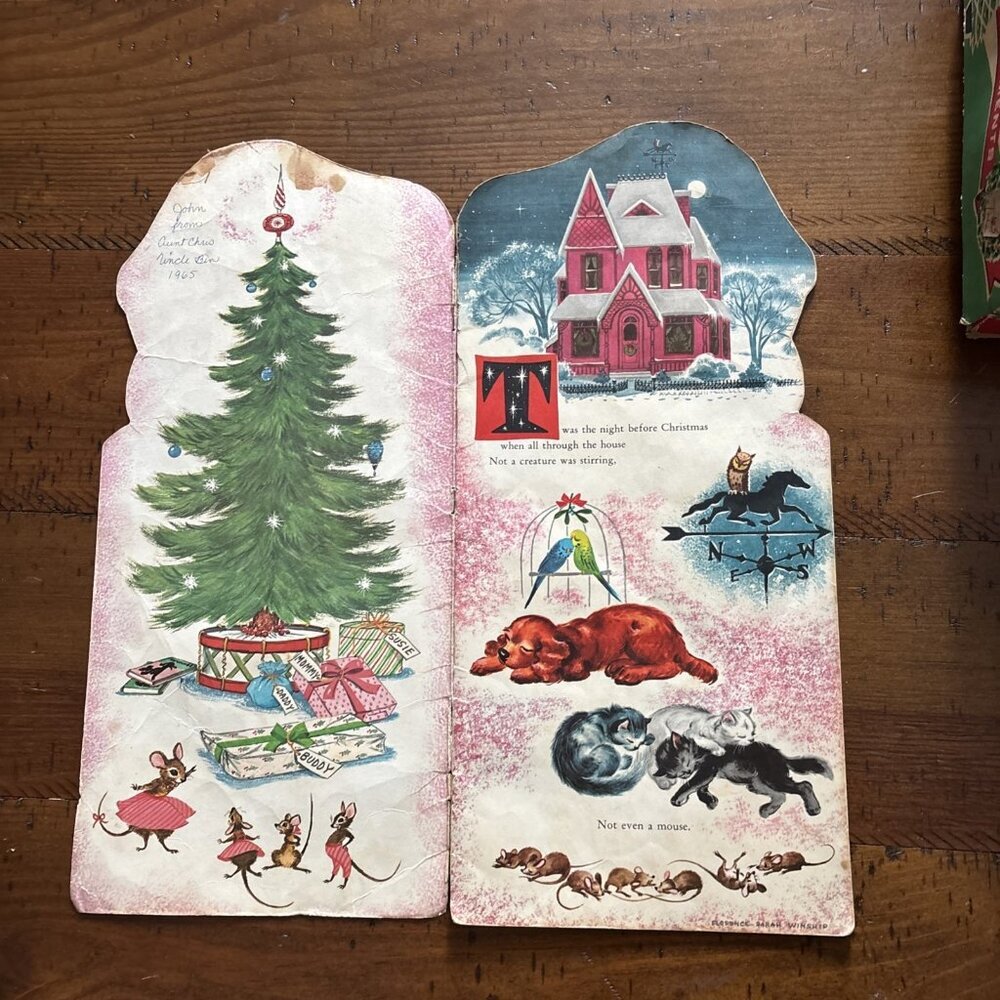 night before christmas whitman 1958 Paperback Florence Winship - Picture 6 of 10